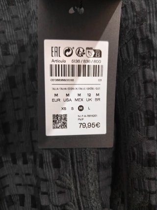 Camisa fluida bordado M' Massimo Dutti