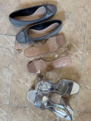 Lote 4 pares zapatos mujer Primark Stradivarius
