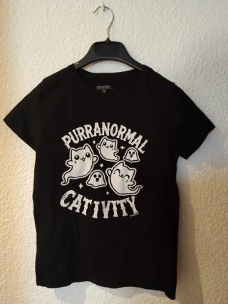 Camiseta FRIKING Gatos Paranormales Talla S