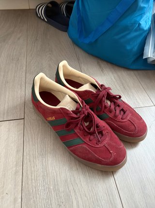 Adidas Gazelle Rojo/Verde Talla 43
