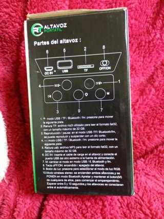 Altavoz Portátil RT 707 Bluetooth USB TF Radio