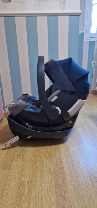 Portabebés Cybex Aton 5 con base, fundas y espejo