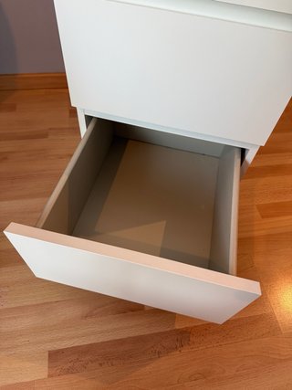 Cómoda Ikea Malm 2 cajones blanca 40x55 cm