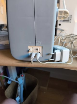 Máquina de coser eléctrica infantil azul