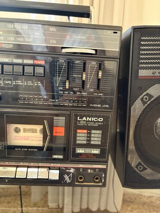Mini cadena Lanico cintas radio