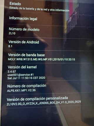 Tablet Mediatek Android Blanca 10”