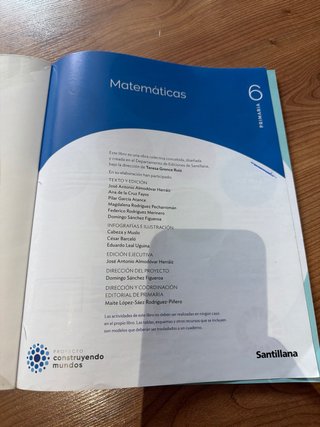 Matemáticas 6 Primaria