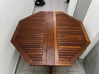 Conjunto Mesa y Sillas de Terraza en Madera