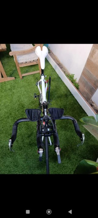 Bicicleta Triatlón Ridley Blanca y Roja