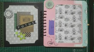 Álbum de fotos hecho a mano.