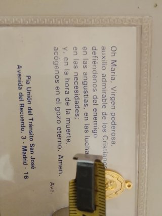 Medalla religiosa San José dorada