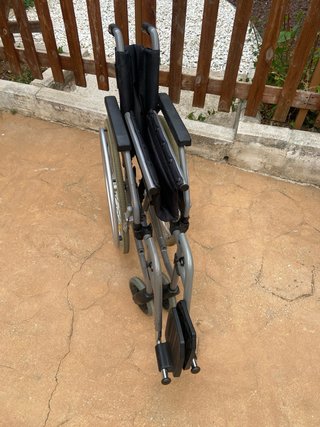 Silla de ruedas alemana plegable aluminio