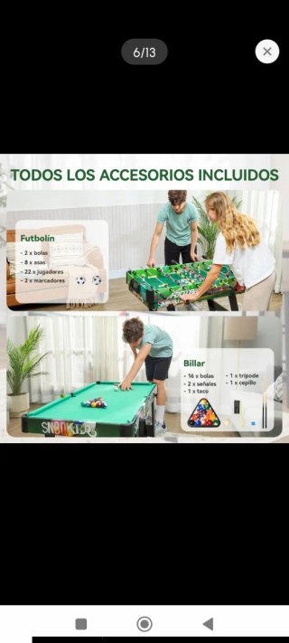 Mesa Multijuegos 4 en 1 Infantil