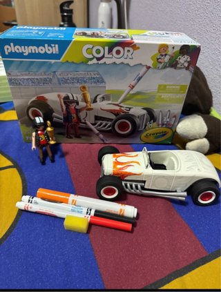 Playmobil Coche para Colorear con Rotuladores