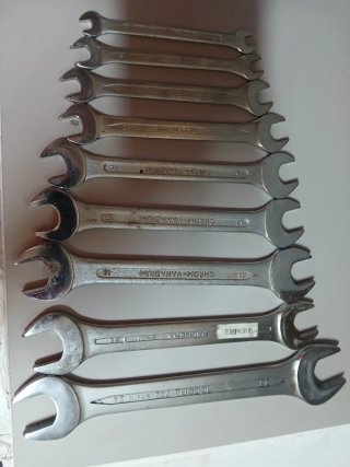 Juego de llaves fijas de acero