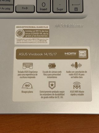 Asus Vivobook Plata Nuevo solo hoy 400€ en mano !