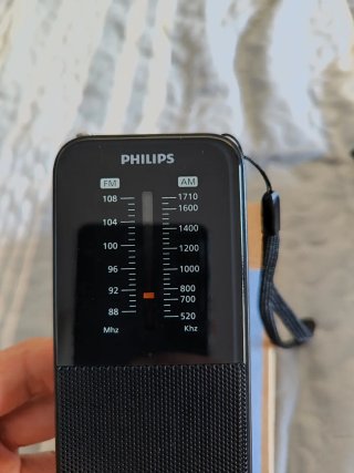 Radio Philips Portátil FM/AM Negra