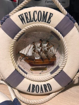 Decoración marinera salvavidas