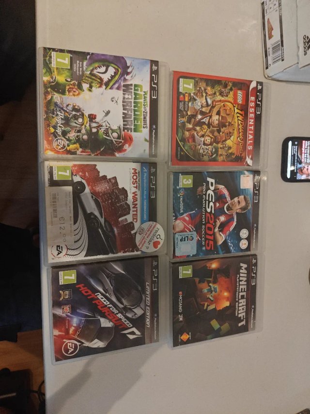 Pack 6 Juegos PS3: Minecraft, NFS, PES, Lego, Plan