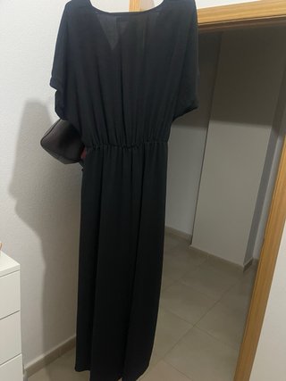 Vestido negro largo talla XL
