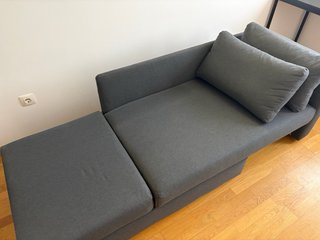 Sofá Cama 2 Plazas Gris Oscuro