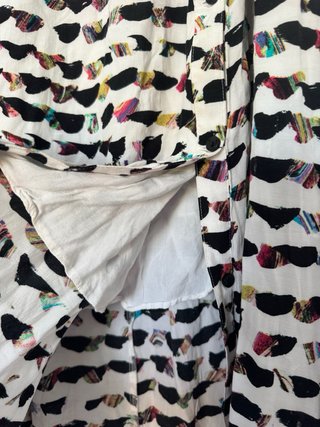 Falda H&M Estampado Abstracto Talla L