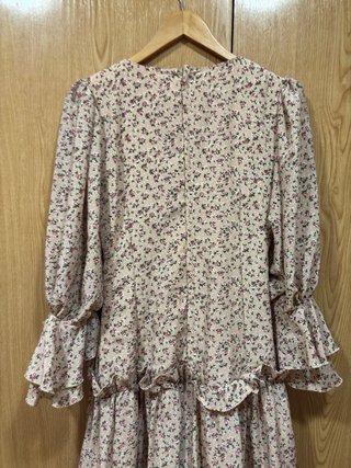 Vestido flamenco hecho a mano talla única (S-M)