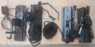 2 juegos de Sistema poleas para bicicletas techo