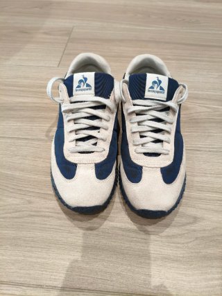 Zapatillas Le Coq Sportif Beige y Azul