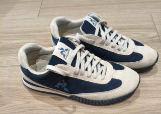 Zapatillas Le Coq Sportif Beige y Azul