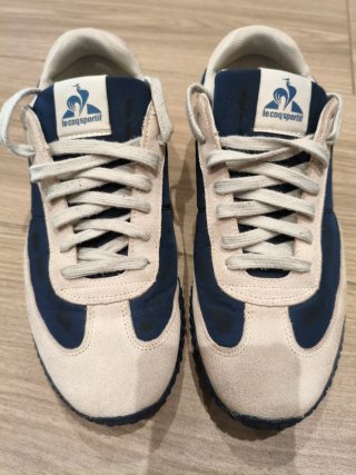 Zapatillas Le Coq Sportif Beige y Azul