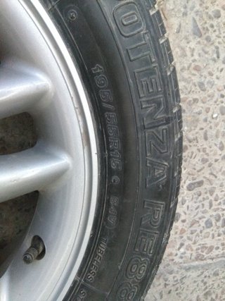 Rueda completa bridgestone Potenza re 88 nueva