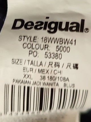 Camiseta Desigual Talla XXL