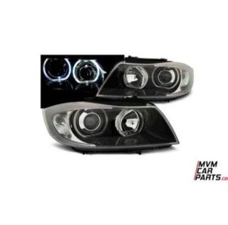 Faros Angel eyes para BMW E90 look Xenon