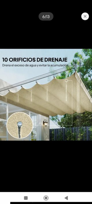 Toldo recambio para cenador 3x3