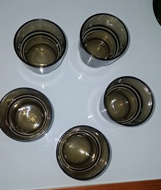 Agua. 5 Vasos aplilables Vereco humo nuevos
