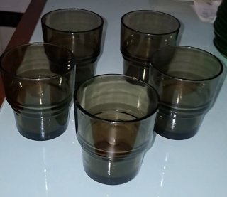 Agua. 5 Vasos aplilables Vereco humo nuevos