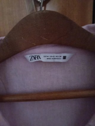 Blusa Zara manga corta talla única rosa
