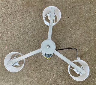 LÁMPARA DE TECHO CROMADA