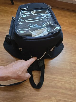 Mochila Depósito Moto con Transparencia