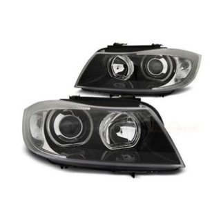 Faros Angel eyes para BMW E90 look Xenon