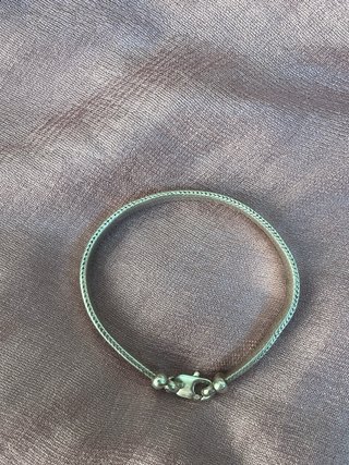 Pulsera Plata Ancha Espiga