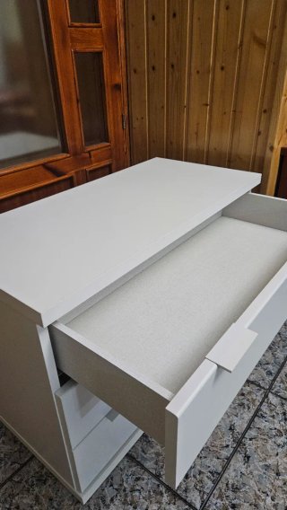 Cómoda blanca 3 cajones – gran capacidad y calidad
