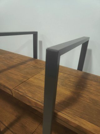 Dos estanterías industrial madera y metal