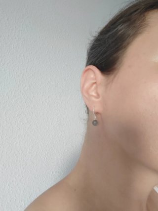 Pendientes plata y labradorita