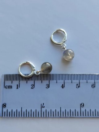Pendientes plata y labradorita