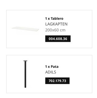 Mesa IKEA LAGKAPTEN 2