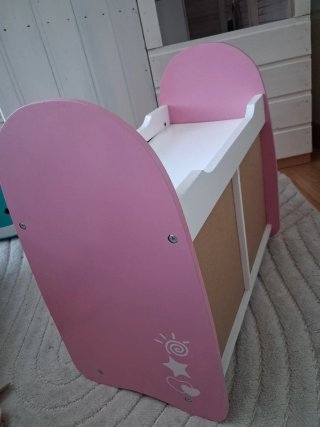 Cambiador Muñecas Rosa y Blanco
