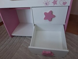 Cambiador Muñecas Rosa y Blanco