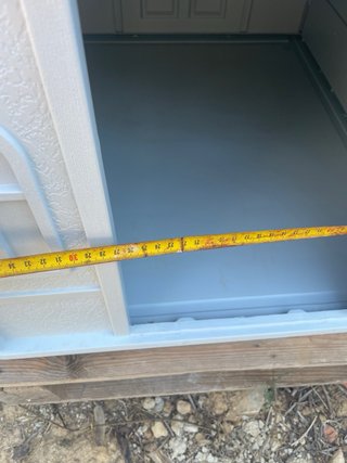 Caseta para perro azul y gris